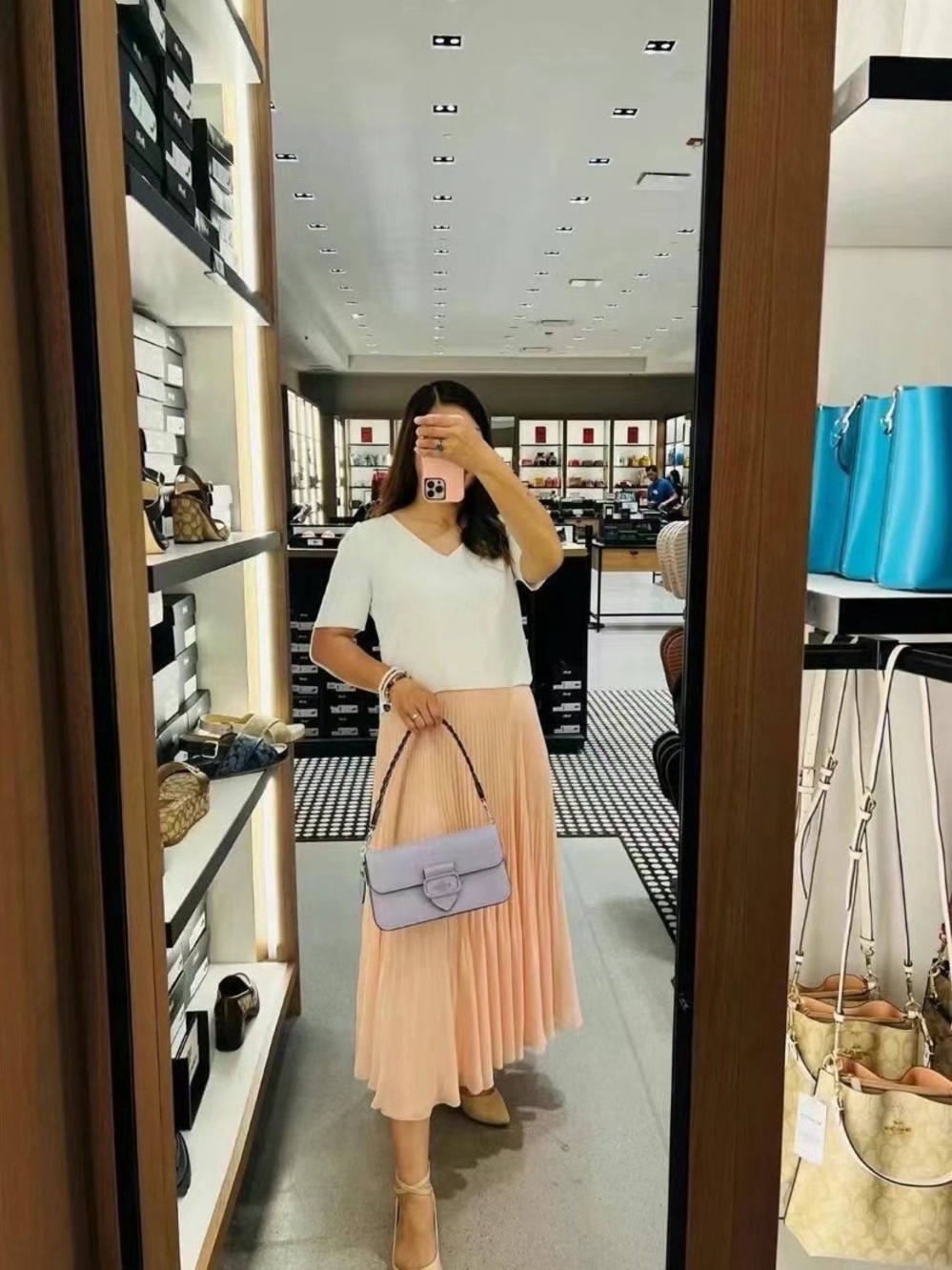 NWT Coach Morgan Shoulder Bag in Mist CJ619 - Picture 10 of 12